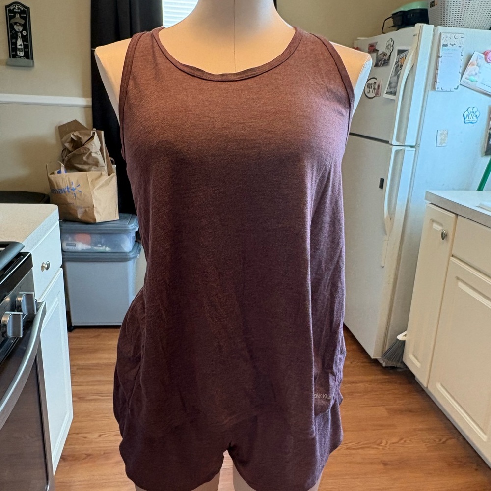 Calvin Klein Red Relaxed Tank/shorts set